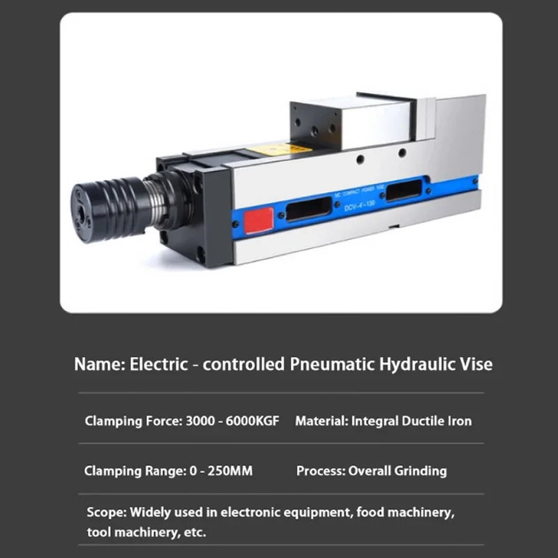 CNC Machining Center Vise MC Pneumatic Hydraulic Precision Flat Jaw Vise 6 Inch Mechanical Angle Fixed Bench Vise