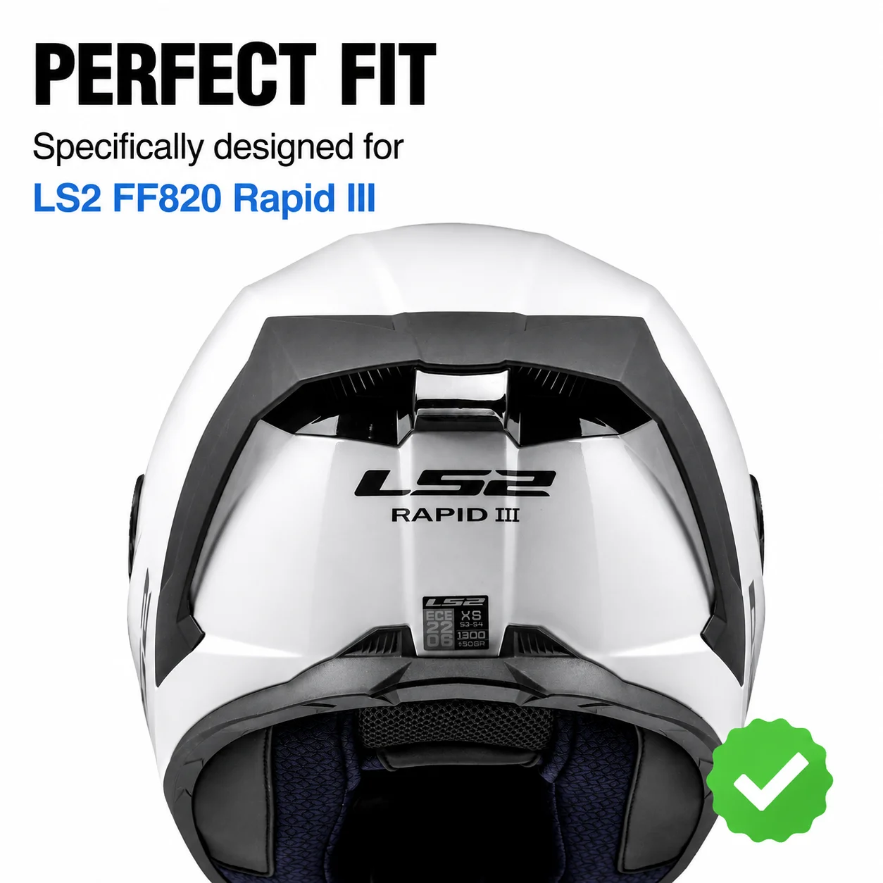 Helmet Lens Visor for LS2 Visor FF820 Rapid 3 Helmet Replacement WindShield