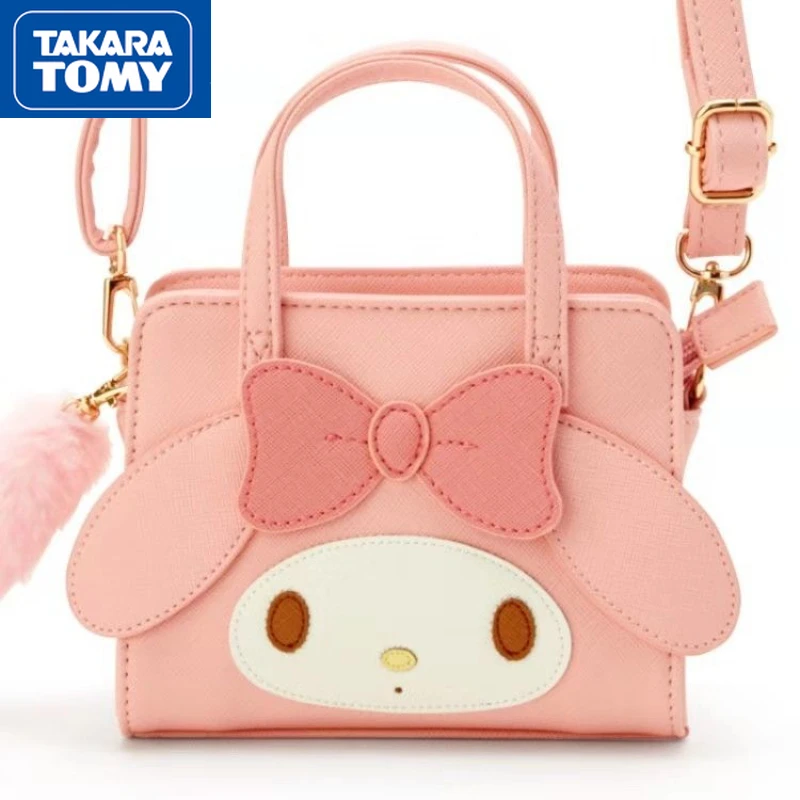 

TAKARA TOMY 2022 New Hello Kitty Girl Cute Sweet Messenger Bag Student Daily Travel Zipper Light Shoulder Handbag