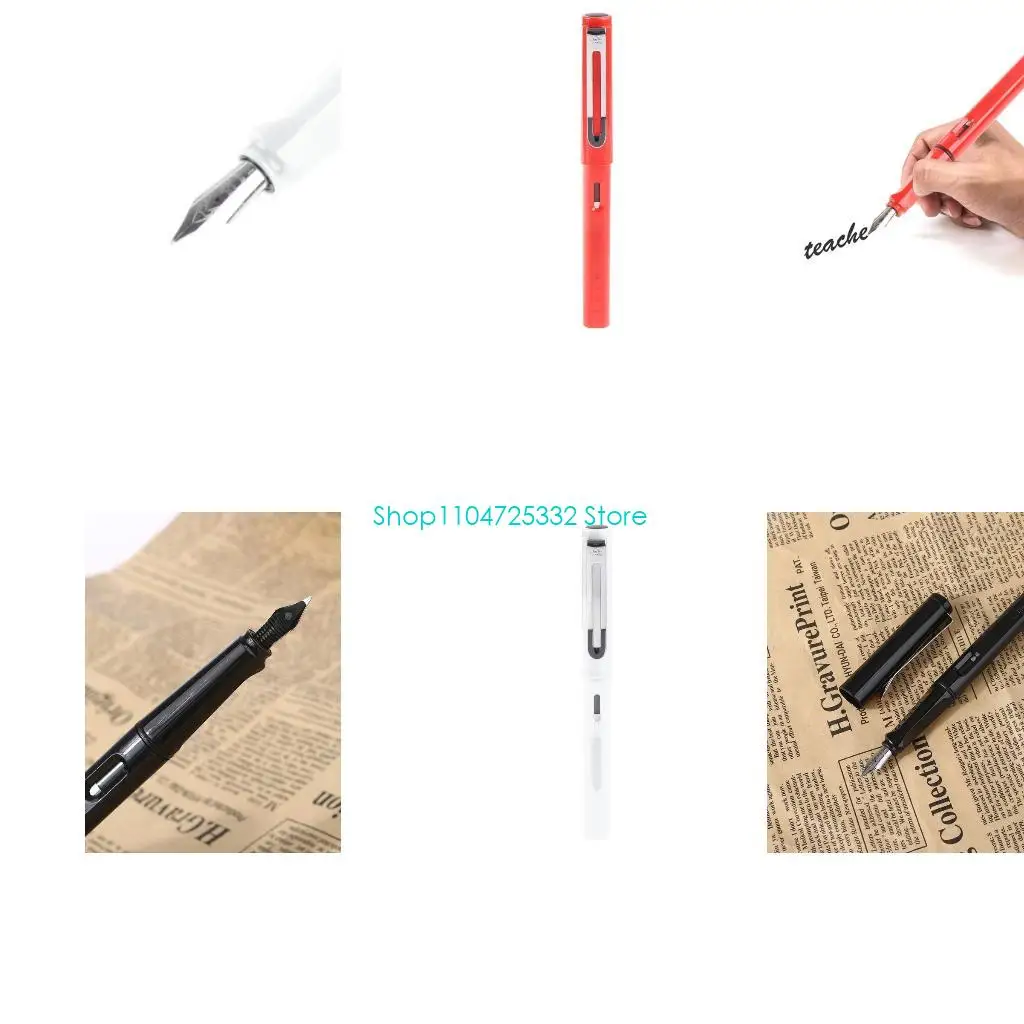 

P5EA Профессиональная пишущая перьевая ручка Jinhao 599A с пластиковым колпачком и корпусом, черная, новая