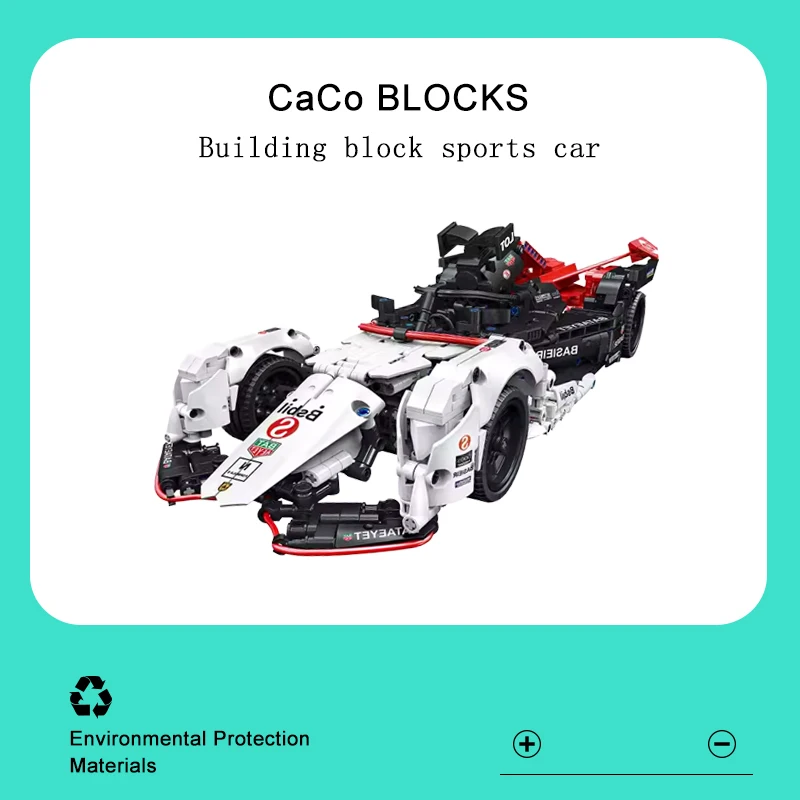 

1∶12 CACO Sports Car C018 Super Speed F1 Building Blocks Famous Race Vehicle Model Educational Assemble Bricks Toys For Children