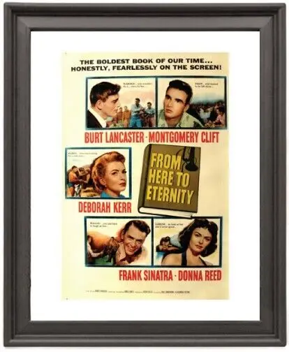 Framed Poster From here to eternity (English) Picture Frame 16x12 inches Photo Paper Print