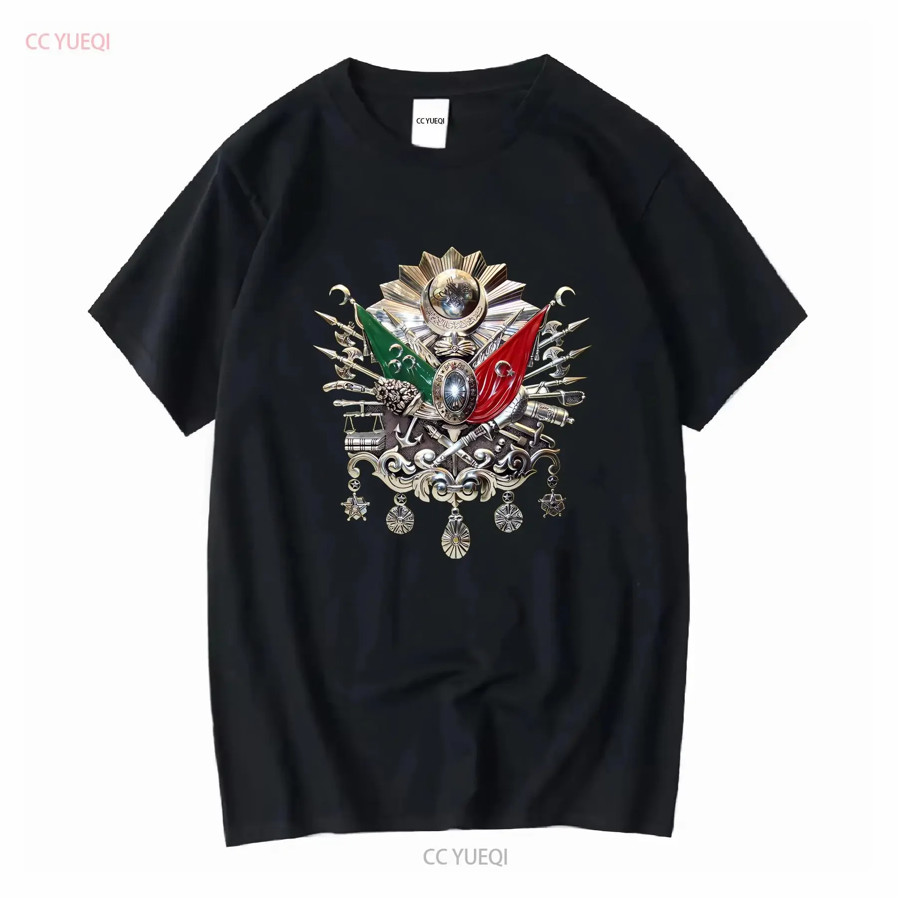 NEW LIMITED Ottoman Empire Coat of Arms T Shirt vintage Washed homme designer clothes fashion Soft Slightly Stretched Stylish