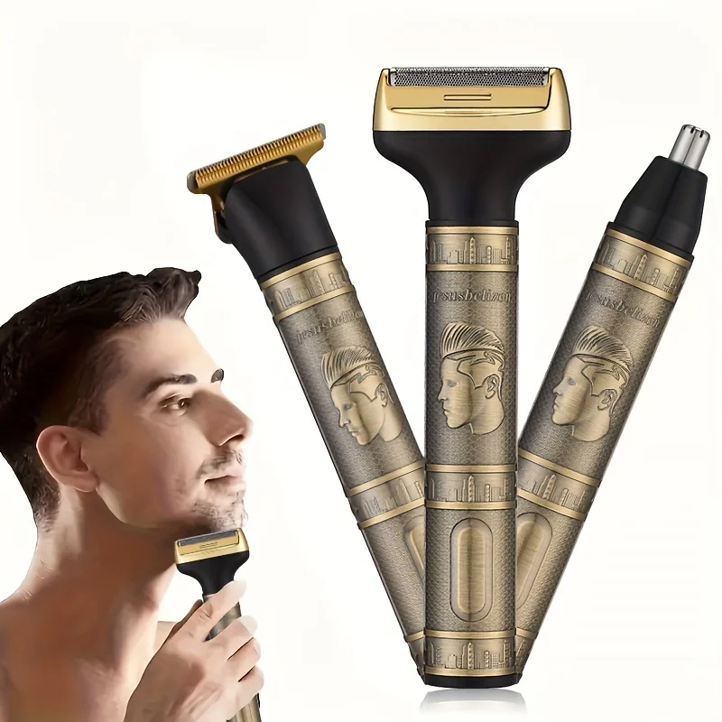 T9 Hair Set for Boyfriend, Fast Charging, Dynamic Shaver, Versatile, 3 in 1, Portable, Home Shaver, Gift for Boyfriend, New