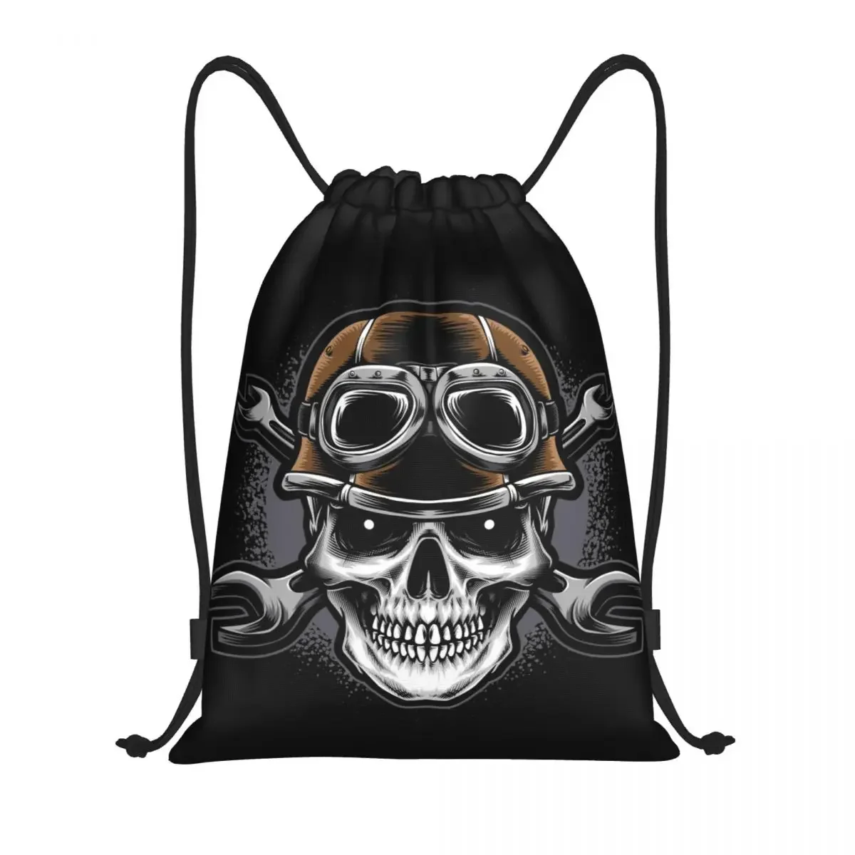 

Scuba Skull Dive Diver Drawstring Backpack Women Men Gym Sport Sackpack Portable Training Bag Sack