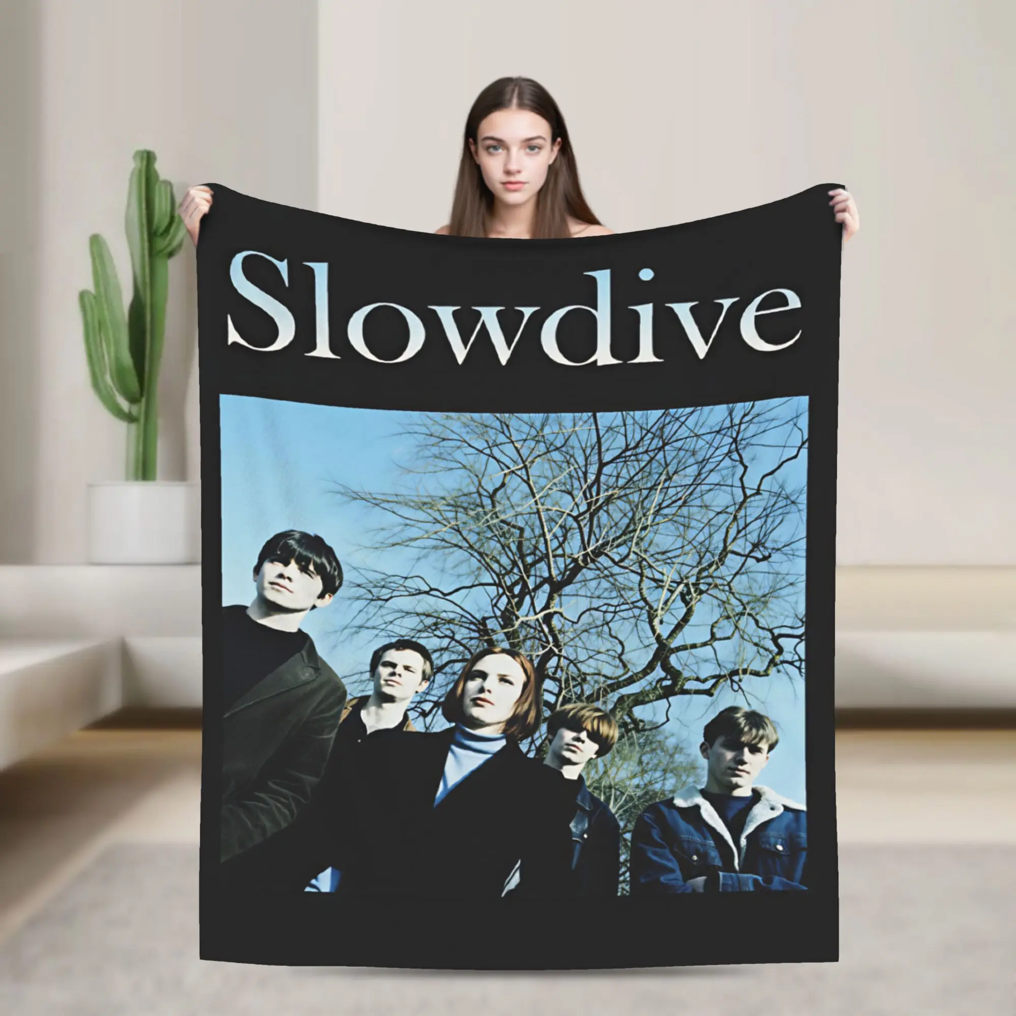Slowdive Alison 1991 Vintage Warm Soft Blanket  Travel Office Plush Throw Blanket Bedroom Flannel Bedspread Sofa Bed Cover