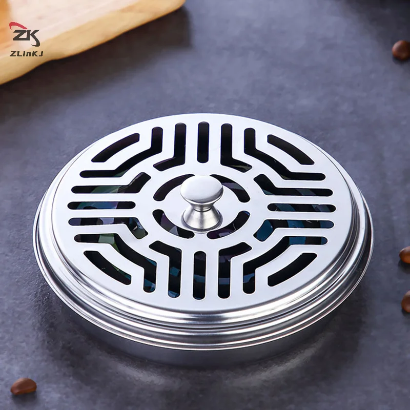 Stainless Steel Mosquito Coil Tray For Home Mosquito Repellent Box Hollow Design Practical High Temperature Resistant Holder