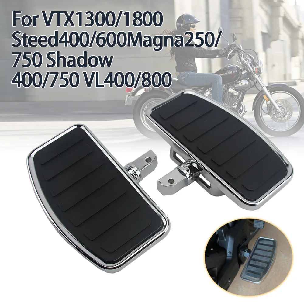 Motorcycle Rear Passenger Floorboard Footboard Pedal Footpegs For VTX 1300 VTX1800 For C50 Intruder Volusia For VL400 VL800