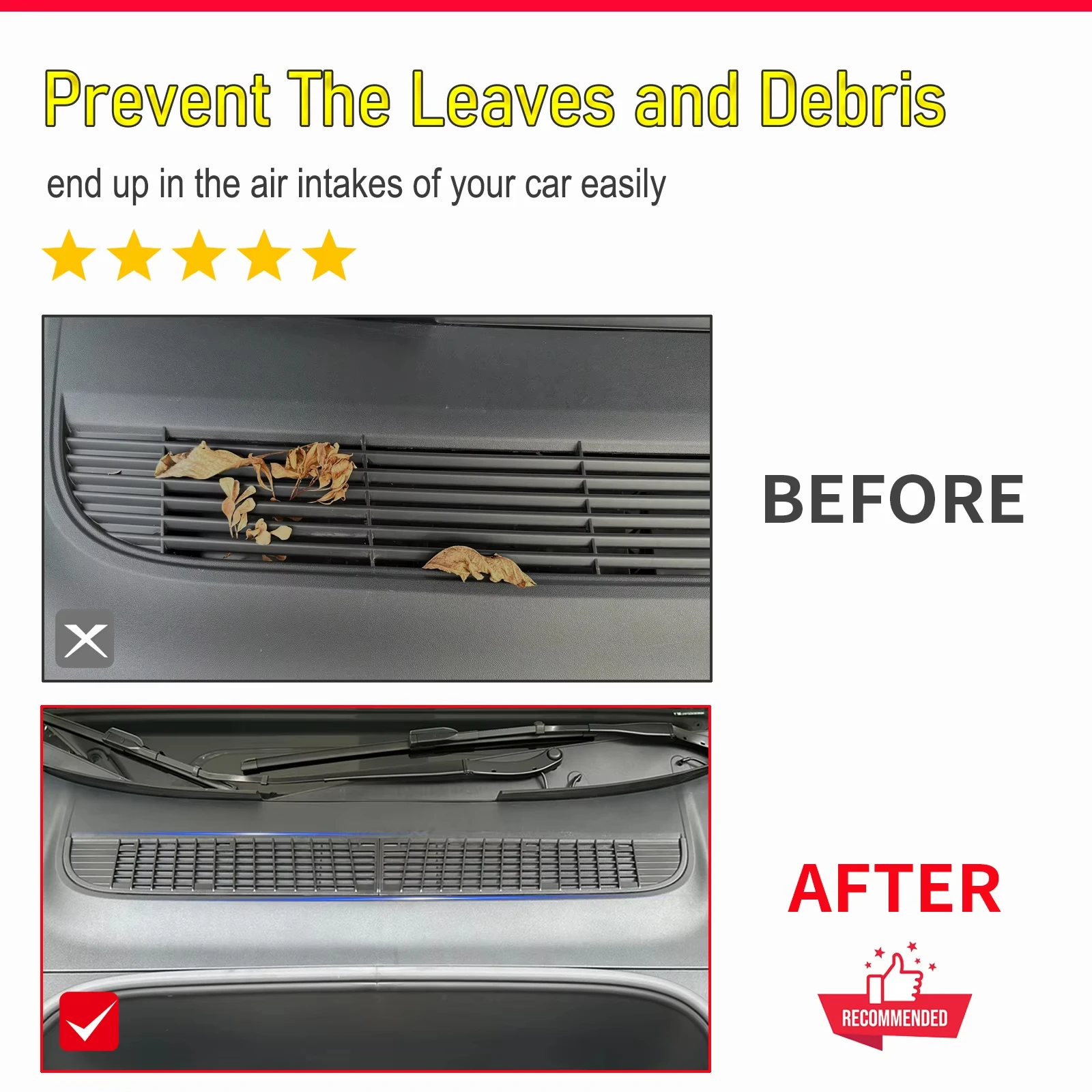 

For Tesla Model Y Juniper 2025 Insect-proof Net Front Trunk Anti Insect Dust Proof Inner Vent Grille Air Inlet Protective Cover