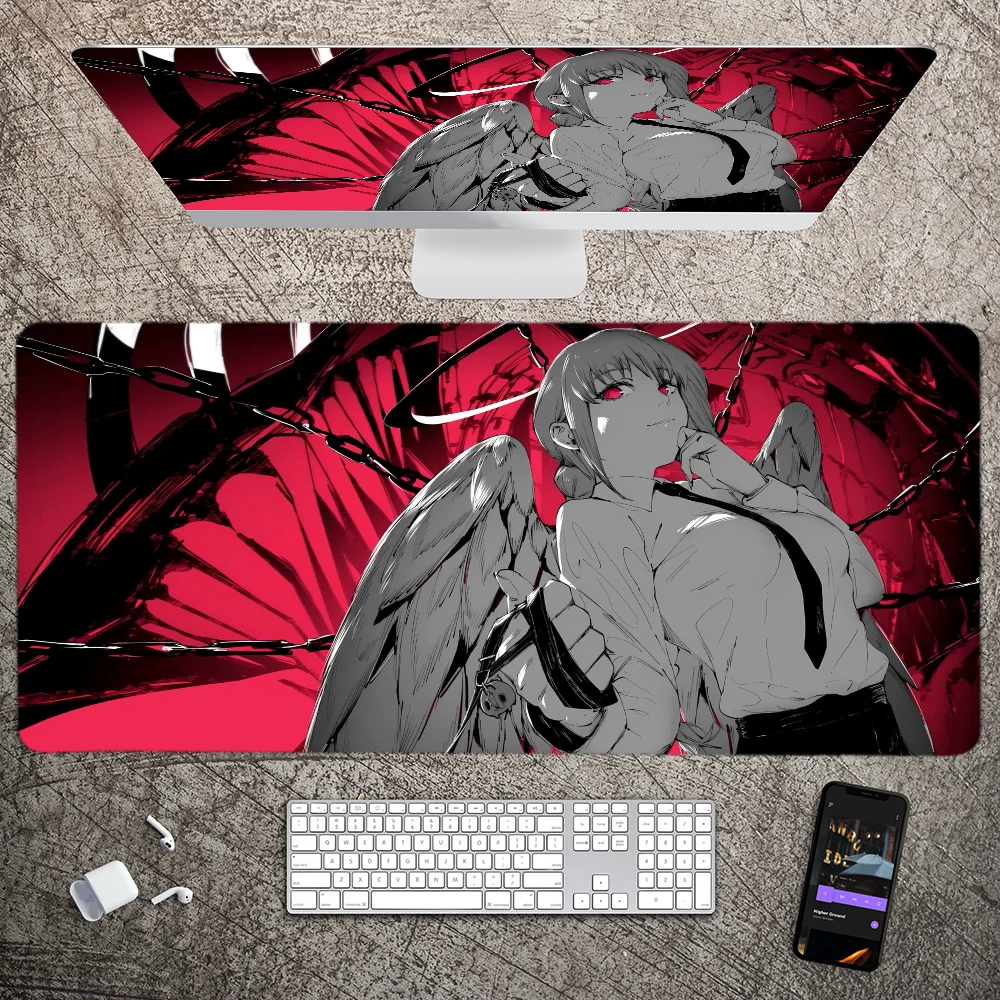 Chainsaw Man Makima Mousepad Mouse Mat Desk Mat With Pad Gaming Accessories Prime Gaming XXL Keyboard Pad Padding Mat