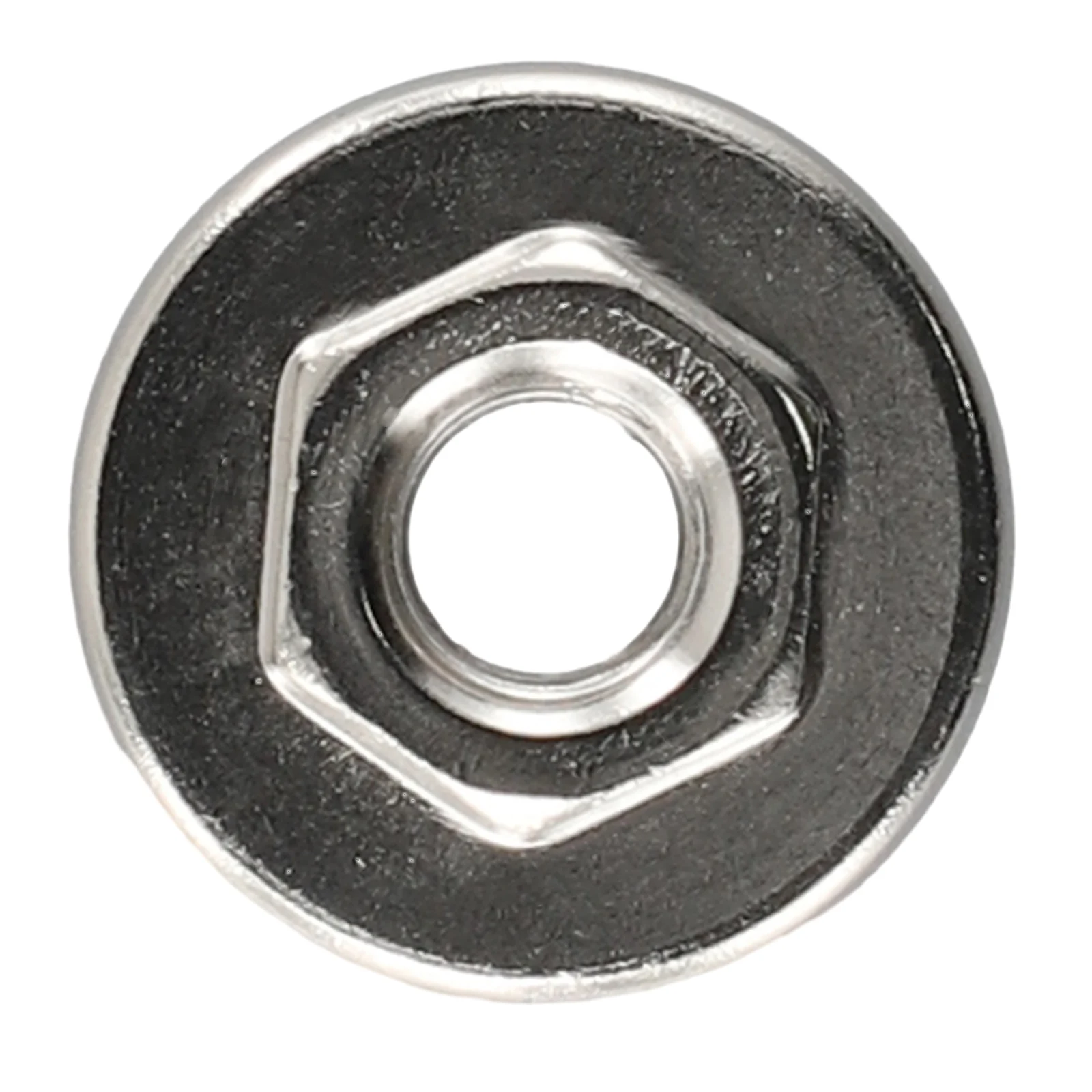 Practical Useful Angle Grinder Nut Replace Locking Plate M10 Thread Non-slip Replacement Silver Stainless Steel