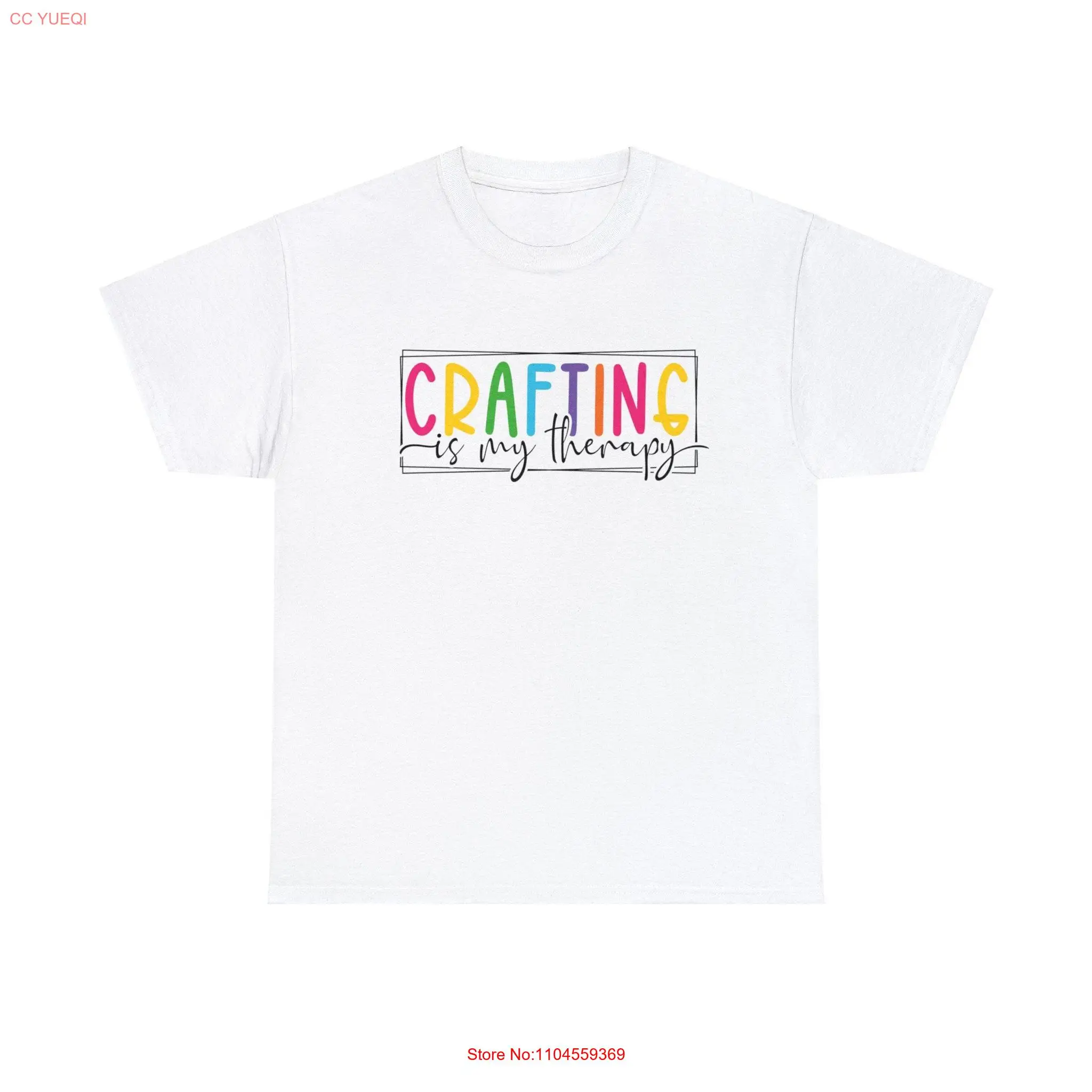 

Crafting Is My Therapy T Shirt for Crafter I Love Crafters long or short sleeves