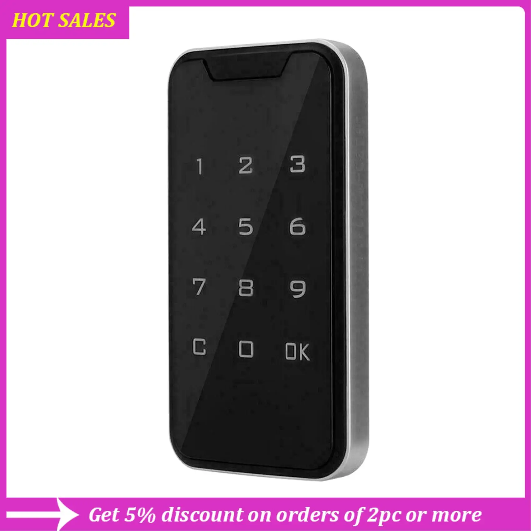 

3X Electronic Smart Digital Electronic Door Lock Fingerprint Press Password Keyless Keypad,Requisite
