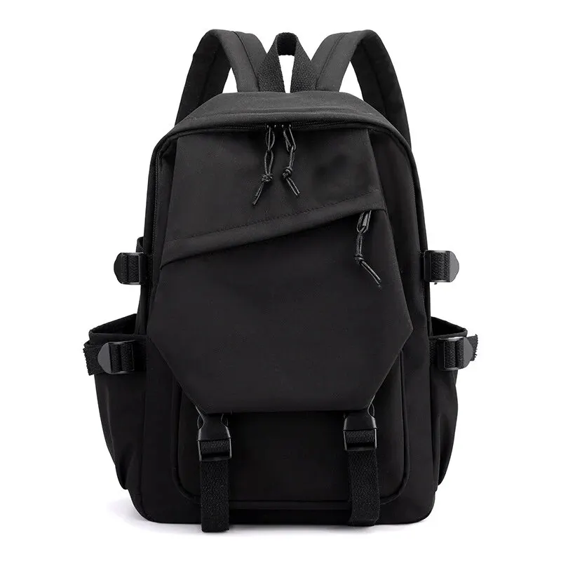 

Canvas Couple High School Bag Men Backpack Shoulders Student Laptop Backpack Unisex Backpacks Black PrintedSport Bags