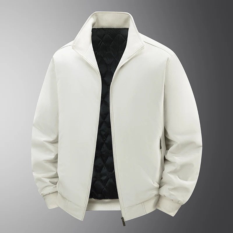 8XL Winterjacken für Herren, Übergröße, Business-Büro-Mantel, lässige Herren-Winterjacke, einfarbig, luxuriöse Oberbekleidung, 6XL 7XL – Detail 11