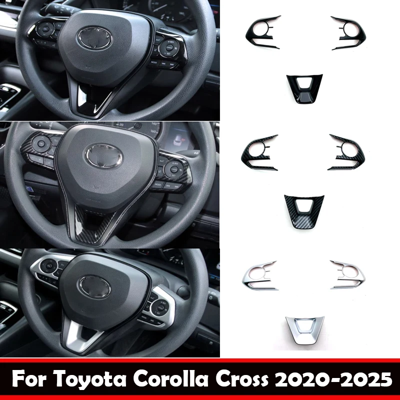 For Toyota Corolla Cross 2020 2021 2022 2023 2024 2025 Steering Wheel Decorativ…
