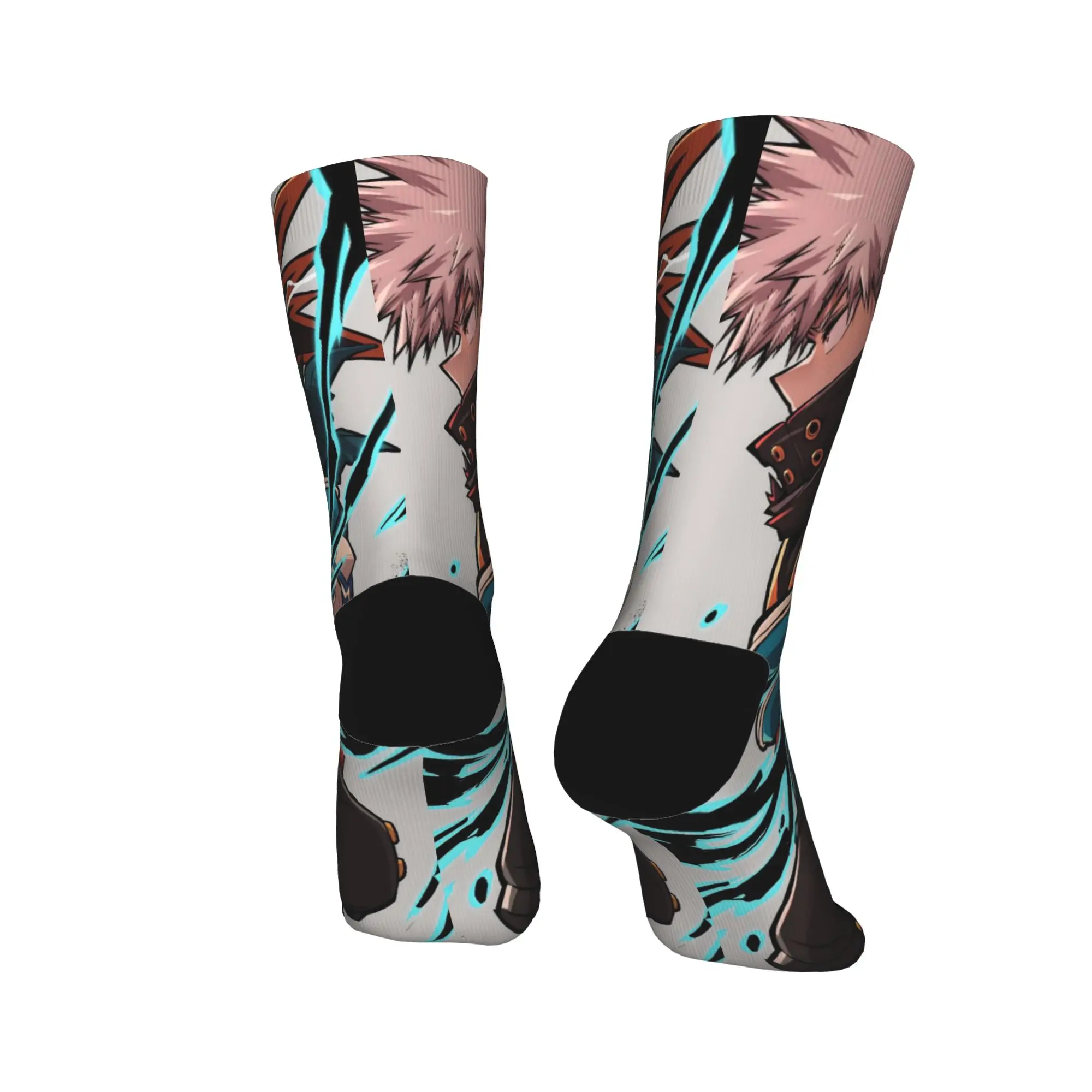 Kaus Kaki My Hero Academia, Kaus Kaki Unik Musim Gugur Anti-Selip untuk Pria, Kaus Kaki Lembut dengan Grafis untuk Mendaki