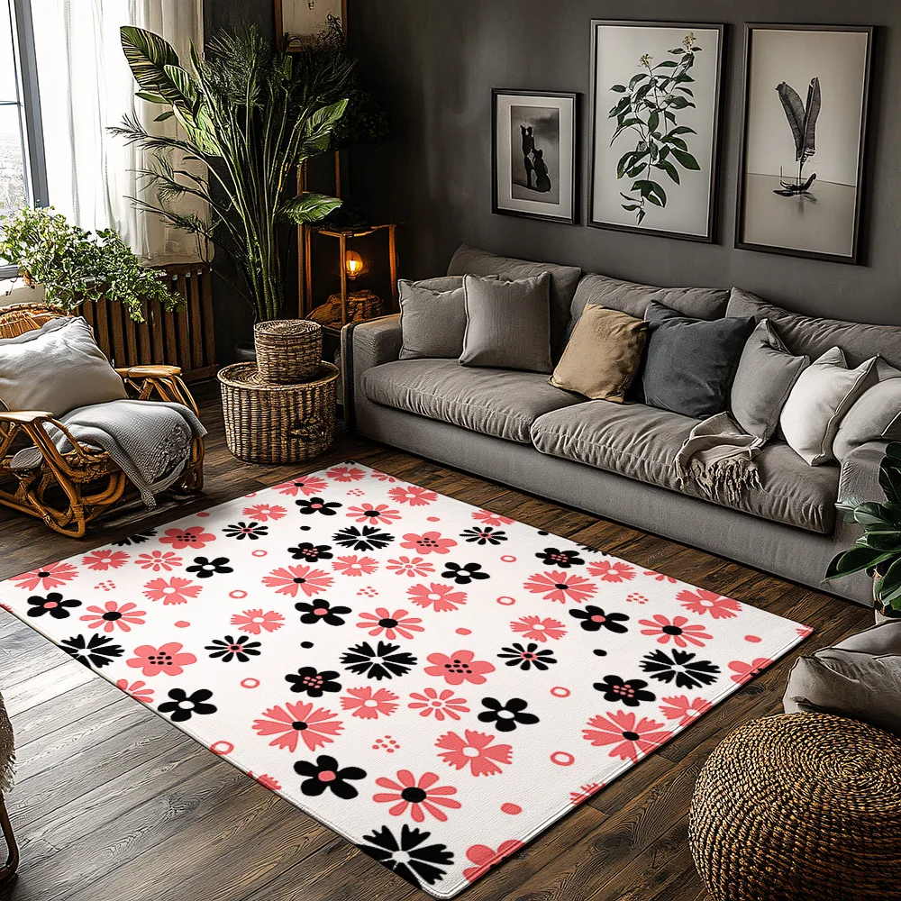 

Floral Doormat Welcome Mat Indoor Outdoor Entrance Rug Washable Non Slip Home Decor Kitchen Floor Mat Decorative Accent