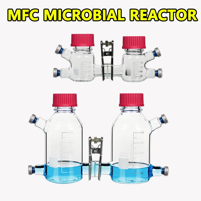 MFC electrolytic cell microbial fuel reactor, anaerobic reactor, proton exchange membrane dual-chamber experimental instrument