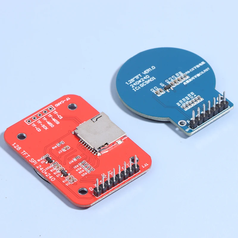 Módulo de exibição TFT LCD para Arduino, Driver RGB redondo, interface SPI de 4 fios, PCB 240x240, 1.28 ", GC9A01