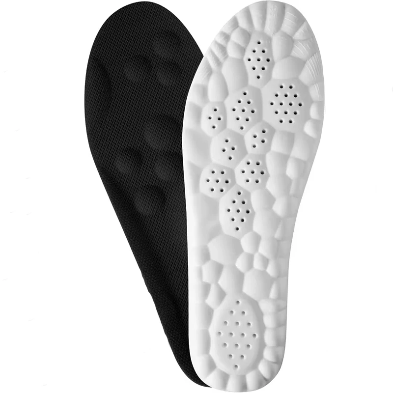 4D Voetmassage-inlegzooltjes Unisex Schokabsorberende Sport-inlegzolen Ademende en comfortabele hardloop-inlegzolen 1 paar/2 paar
