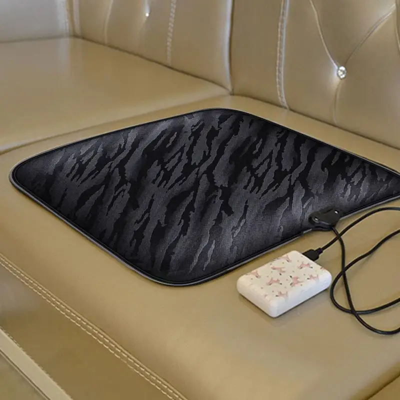 Almohadilla térmica para asiento de Silla, almohada ortopédica para coxis, cojín para silla de oficina, USB, accesorios para clima frío de invierno para el hogar, coche escolar