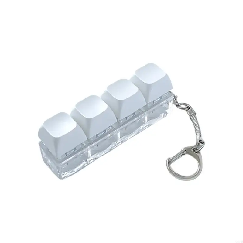   Compact Sensory Keychain Toy With 4 Durable Buttons For Adult Stress Relief Keychain for Children Sensory Toy