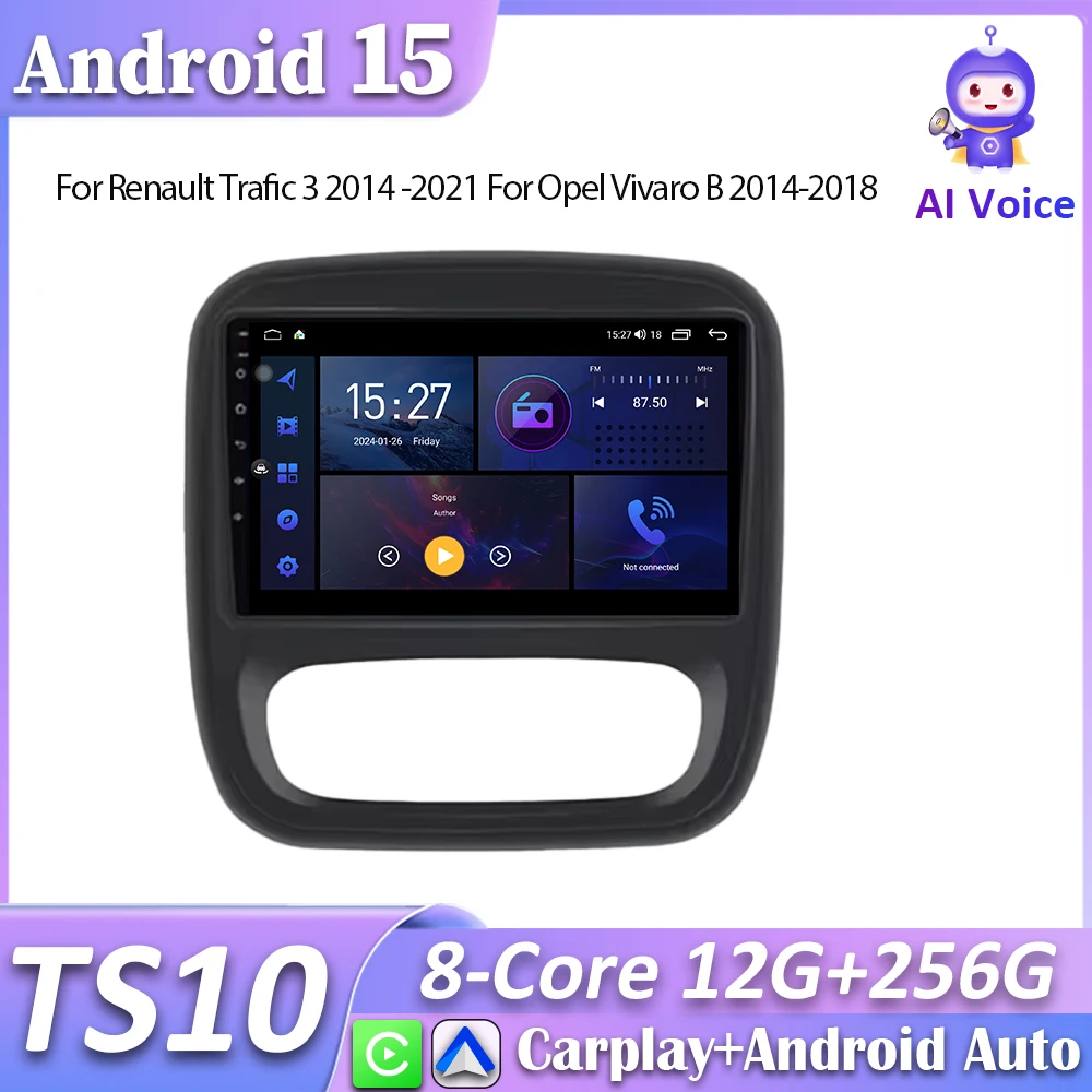 Для Renault Trafic 3 2014-2021 Для Opel Vivaro B 2014-2018 Автомобильный радиоприемник Carplay GPS-навигация Android Автоматический авторадио Блок без 2din Для Renault Trafic 3 2014-2021 Для Opel Vivaro B 2014-2018 Автомобильный радиоприемник Carplay GPS-навигация Android Автоматический авторадио Блок без 2din