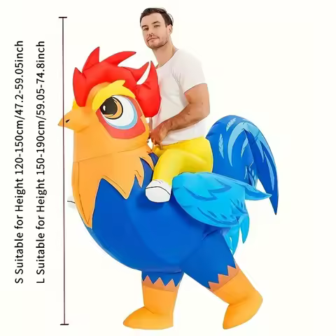 Funny Inflatable Rooster Costume - Perfect Roleplay for Halloween Party Entertainment Dress-up