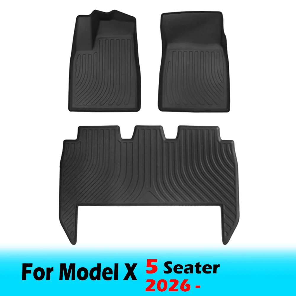 BEVO Vloermatten voor Tesla Model X 5 6 7-zits 2024 2023-2016 All Weather Waterdichte Cargo Frunk kofferbak Matten Liners Accessoires
