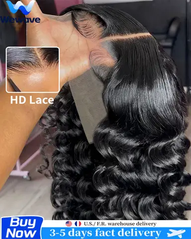 Wewave Black Wig Body Wave Lace Front Wig 13x6 13x4 40 Inch Hd Lace Wigs Bleached Knoted Pre Plucked Clearance Sale Items