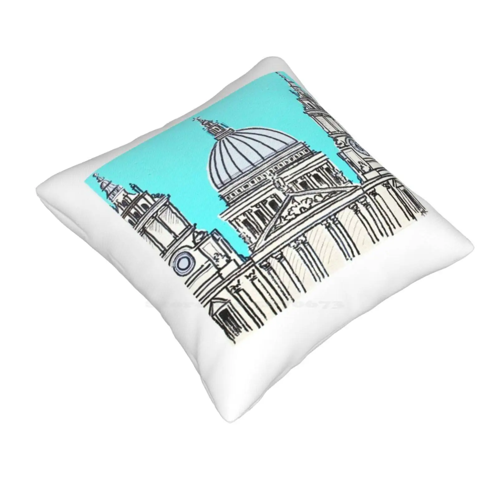 St Pauls Cathedral Fashion Sofa Throw Pillow Cover Pillowcase London Building Cathedral St Pauls City Architecture Heritage