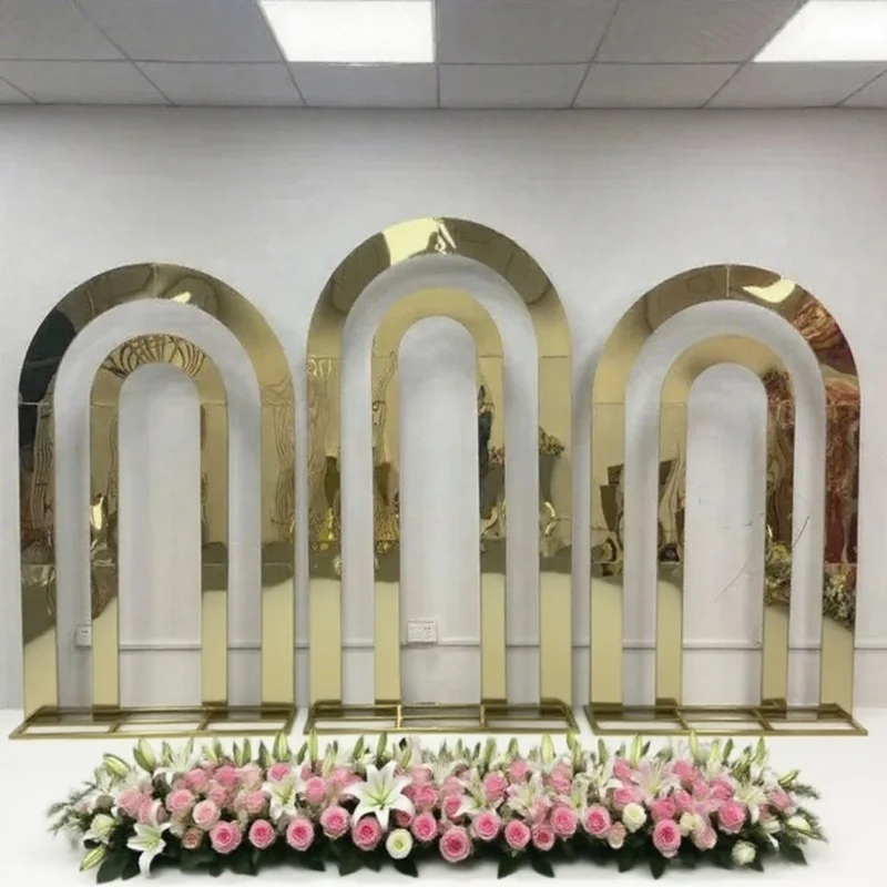 

Рамка для свадебной арки на открытом воздухе, рамка для украшения дома и сада на рождественском воздушном шаре, сверхмощный двойной круг, устойчивый к ржавчине фон