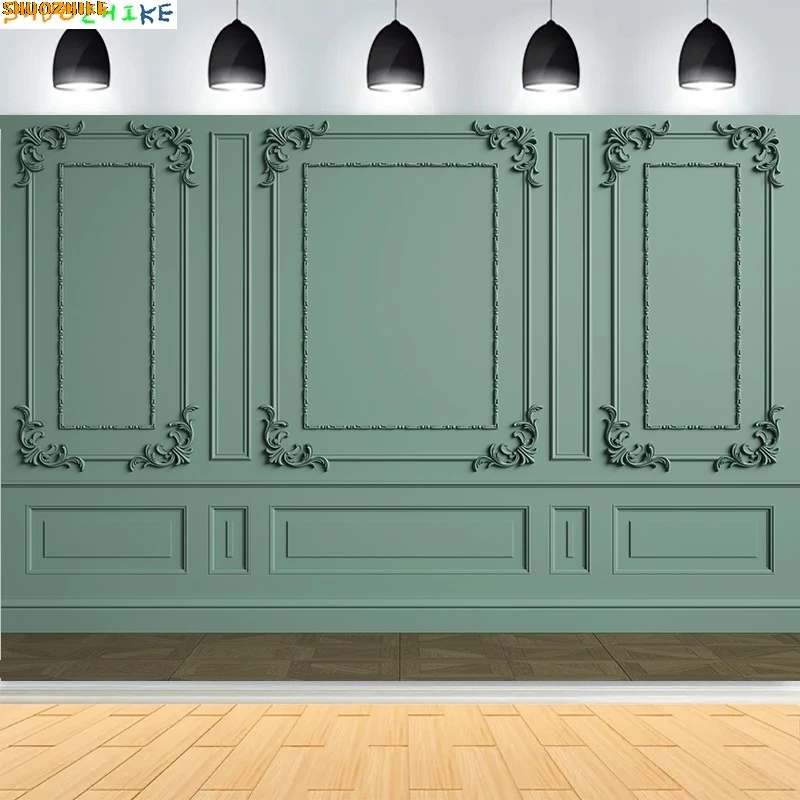 

Classic Interior Retro Wall Photography Backdrop Props European Style Room House Wedding Floor Parquet Photo Background ST-01