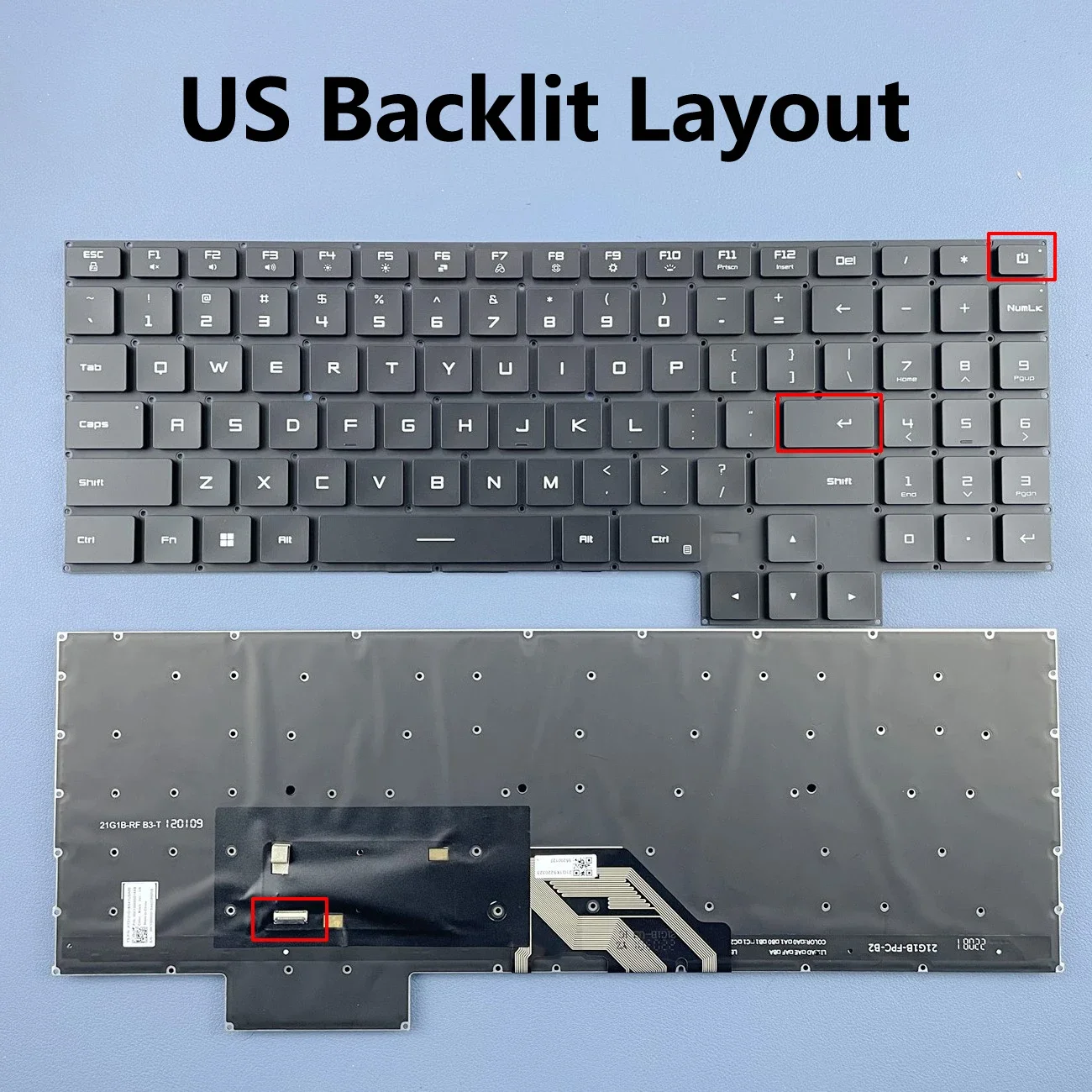 

US Russian Palmrest Backlit Laptop Keyboard For Redmi G/Pro 2022 RMG 2212 2213 2214 2215-AI AJ AD Series US RU Layout