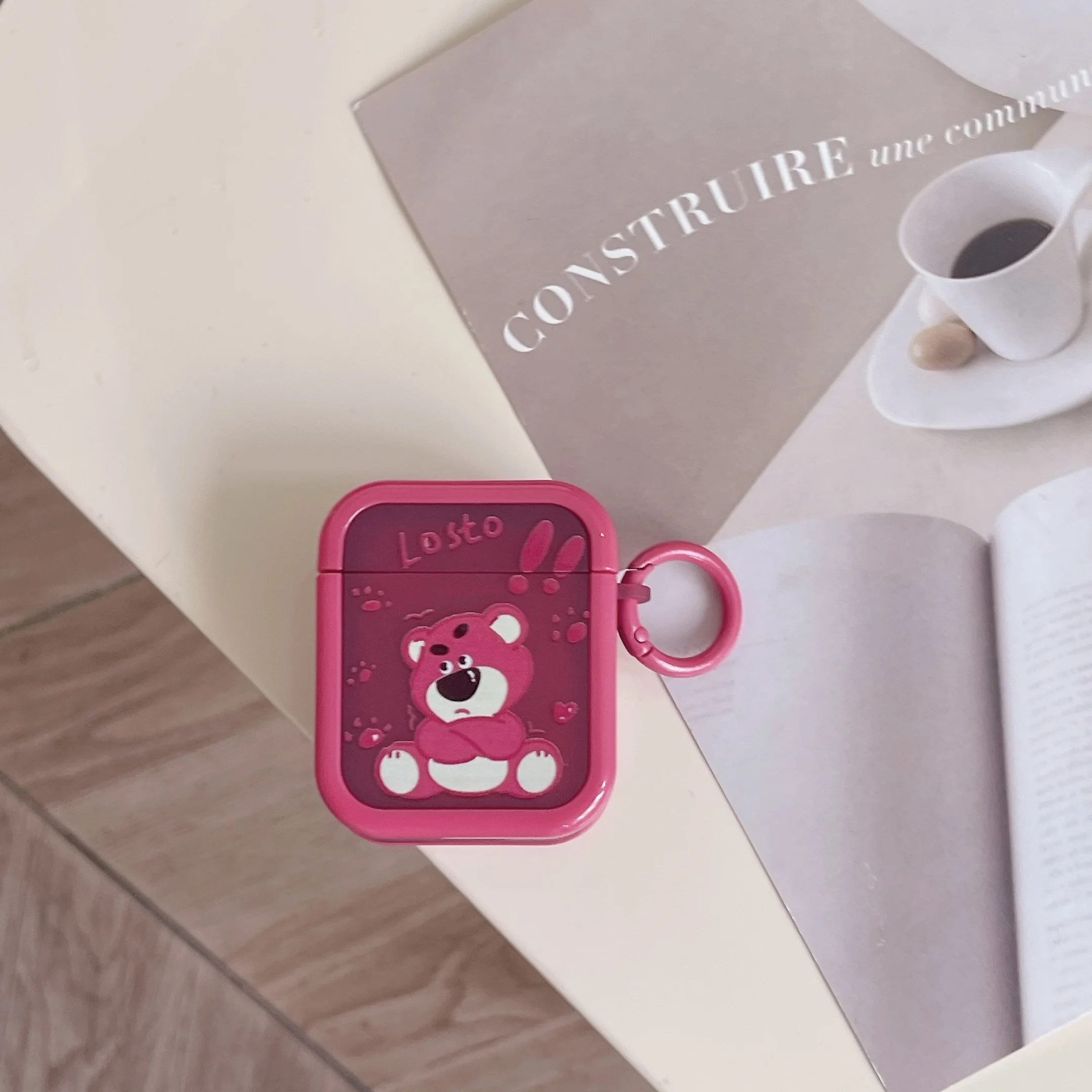 Cute Lotso Earphone Cover For Apple AirPods 1 2 3 Generation Pro Pro2 Wireless Bluetooth Headphone Case