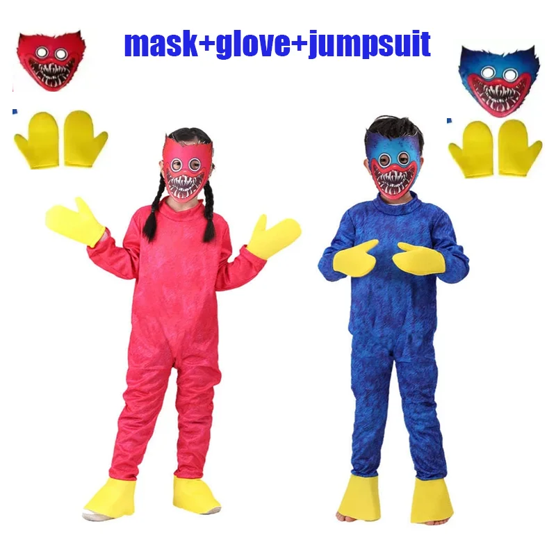 Disfraz de Halloween Huggy Wuggy, disfraz de dibujos animados de Horror Grote Mond, mono Kigurumi, juguete de peluche, fiesta para niños, regalo de Navidad