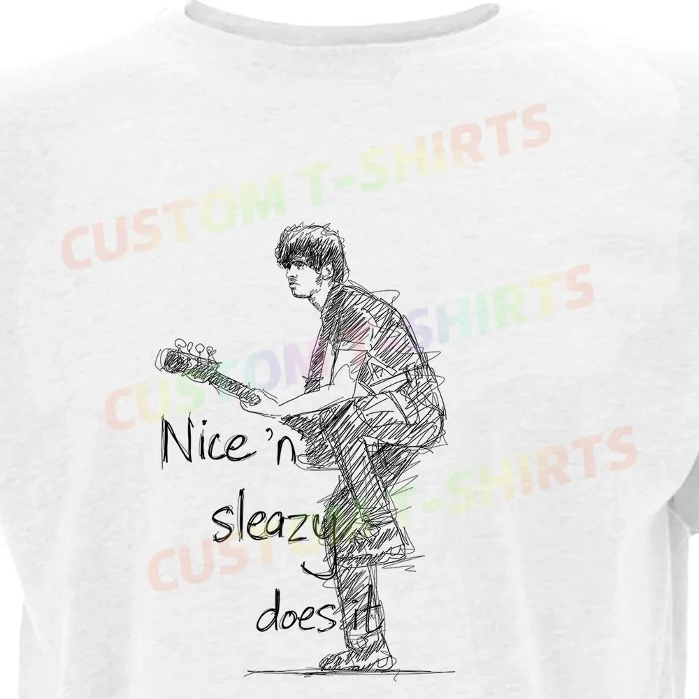 

19 115_Jean-Jacques_Burnel_–_The_Stranglers Fans' comic-style hand-drawn pattern T-shirts for both men and women in summer