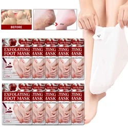 5/3/1Pairs Fruit Acid Exfoliating Foot Mask Peeling Pedicure Socks ScrubMoisturizing Dead Skin Remove Anti Crack Foot Patch Spa