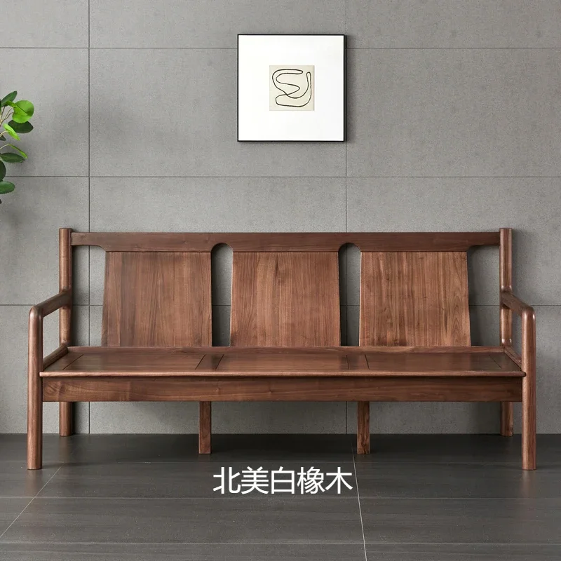 

Североамериканский диван из черного ореха, скамейка на три человека, мебель из массива дерева, диван из белого дуба