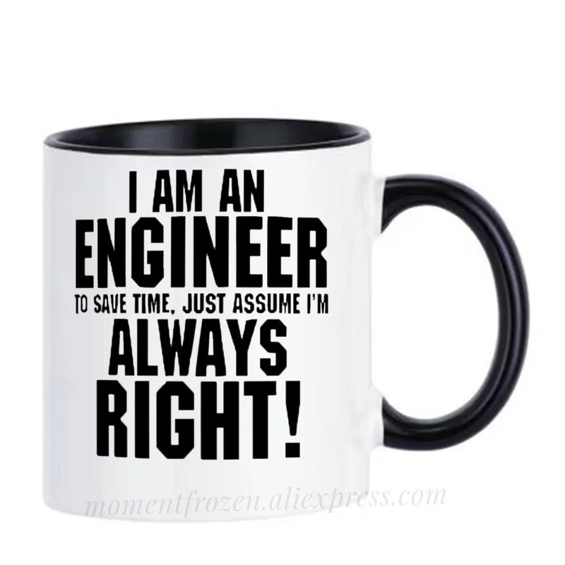 Engineer Cups Cafe Caffeine Cocoa Coffee Mugs Tea Mugen Friend Gifts Home Decal Milk Tableware Coffeeware Teaware Beer Drinkware