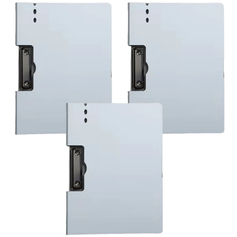 Office File Organiser Binder Punchless with Spring Action Clamp, Folder with Double Side Clasps K92C