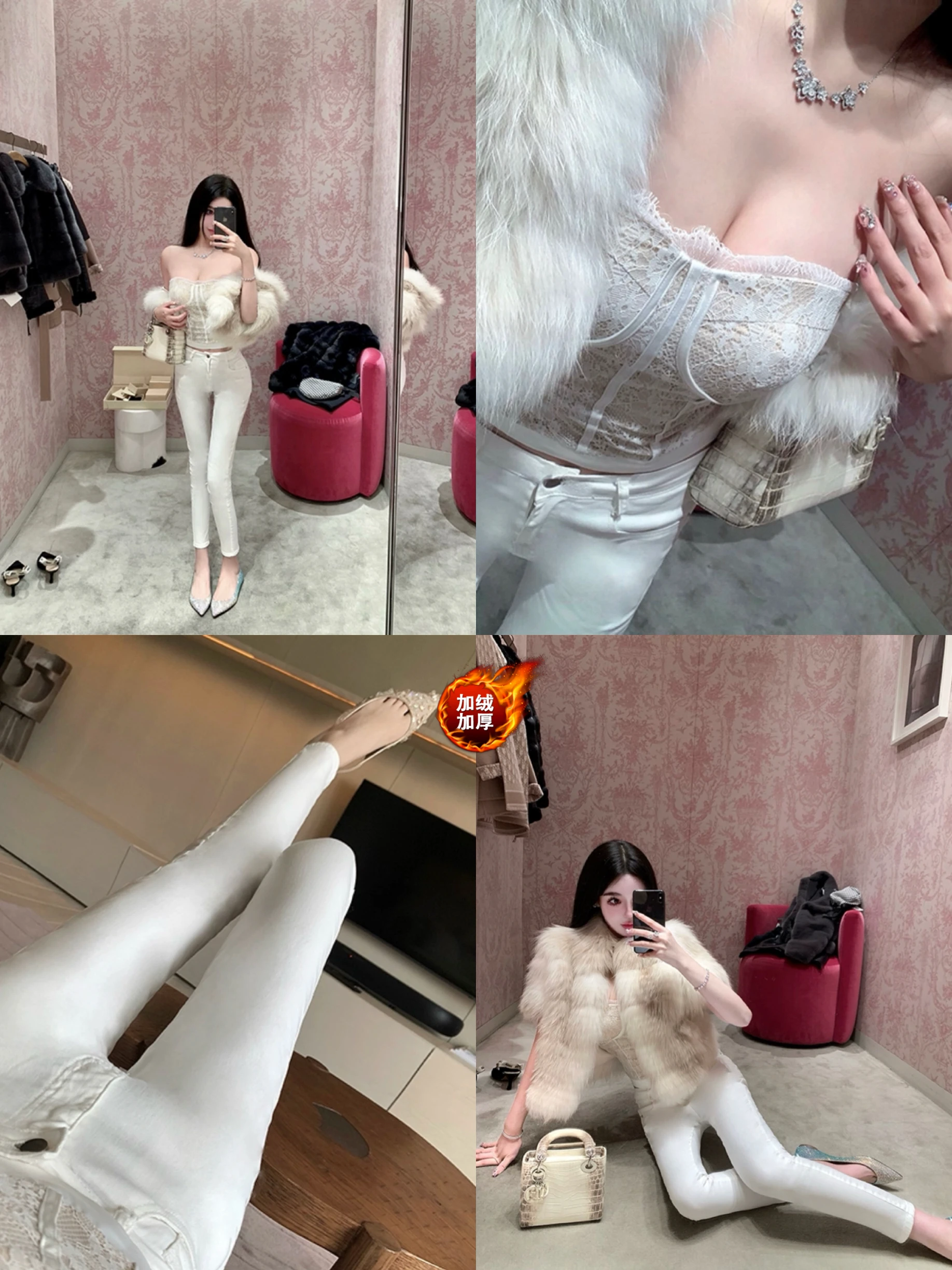 

Корейские женские джинсы-карандаш с высокой талией, на флисовой подкладке, с эффектом утяжки живота и подтяжки ягодиц, облегающие, из денима