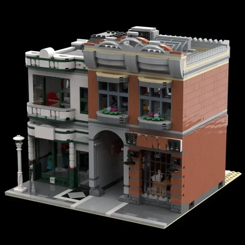 

Новинка, 1997 шт., хит продаж, вид на улицу, Moc, модульная музейная модель Atelier, головоломка на заказ, креативные идеи «сделай сам», детские игрушки, подарки на день рождения