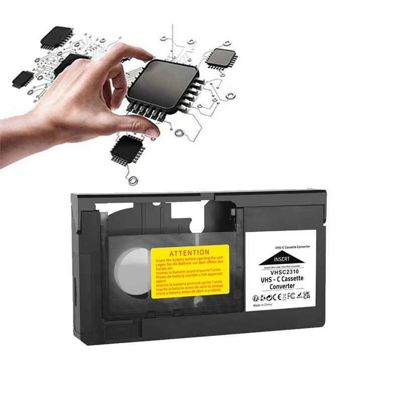 -C Cassette Converter for for for to VHSC SVHS-C Cassette Adapter Not for 8mm/MiniDV/Hi8-AD23