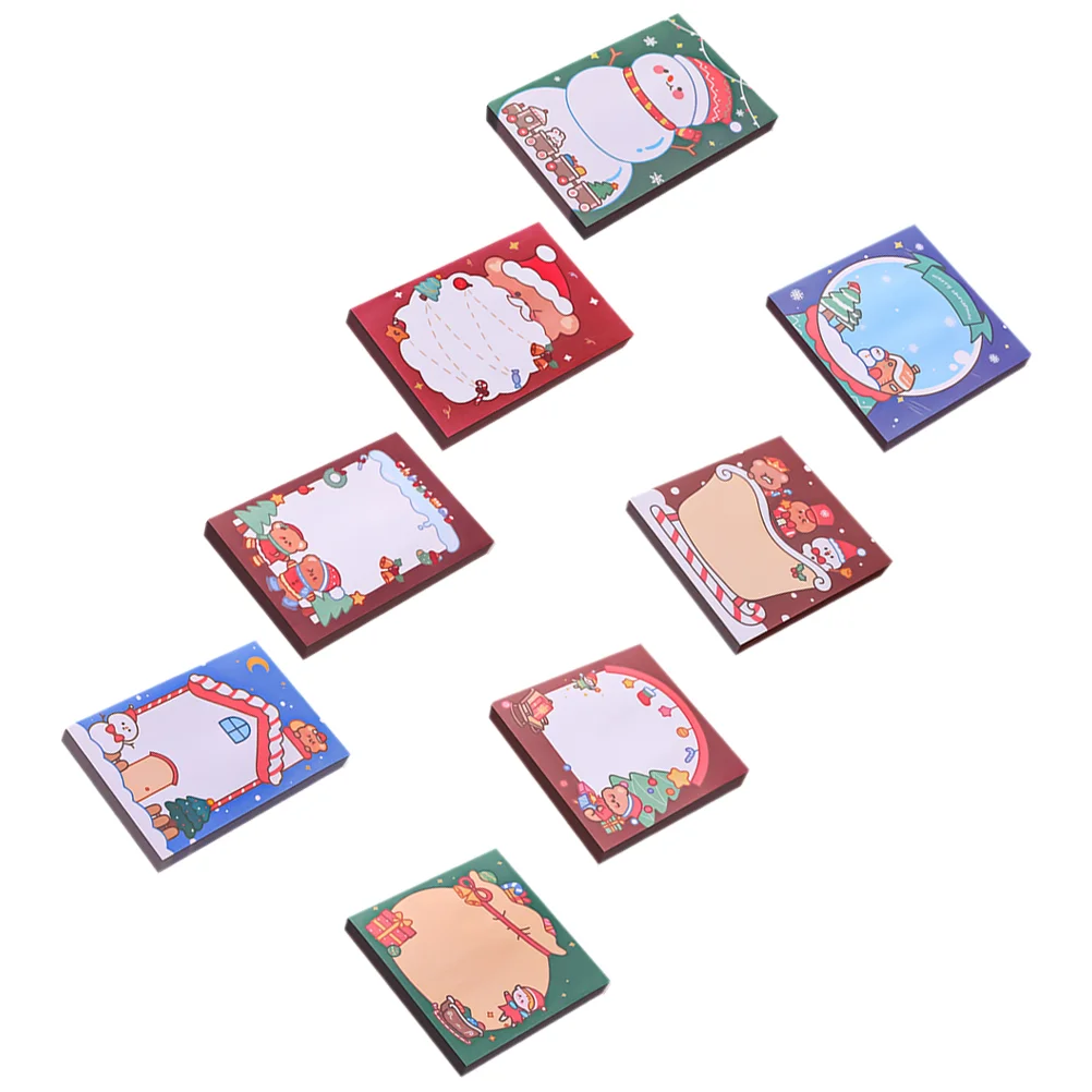 Christmas Sticky Notes School Pad Small Sticker Portable Memo Scrapbook Stickers