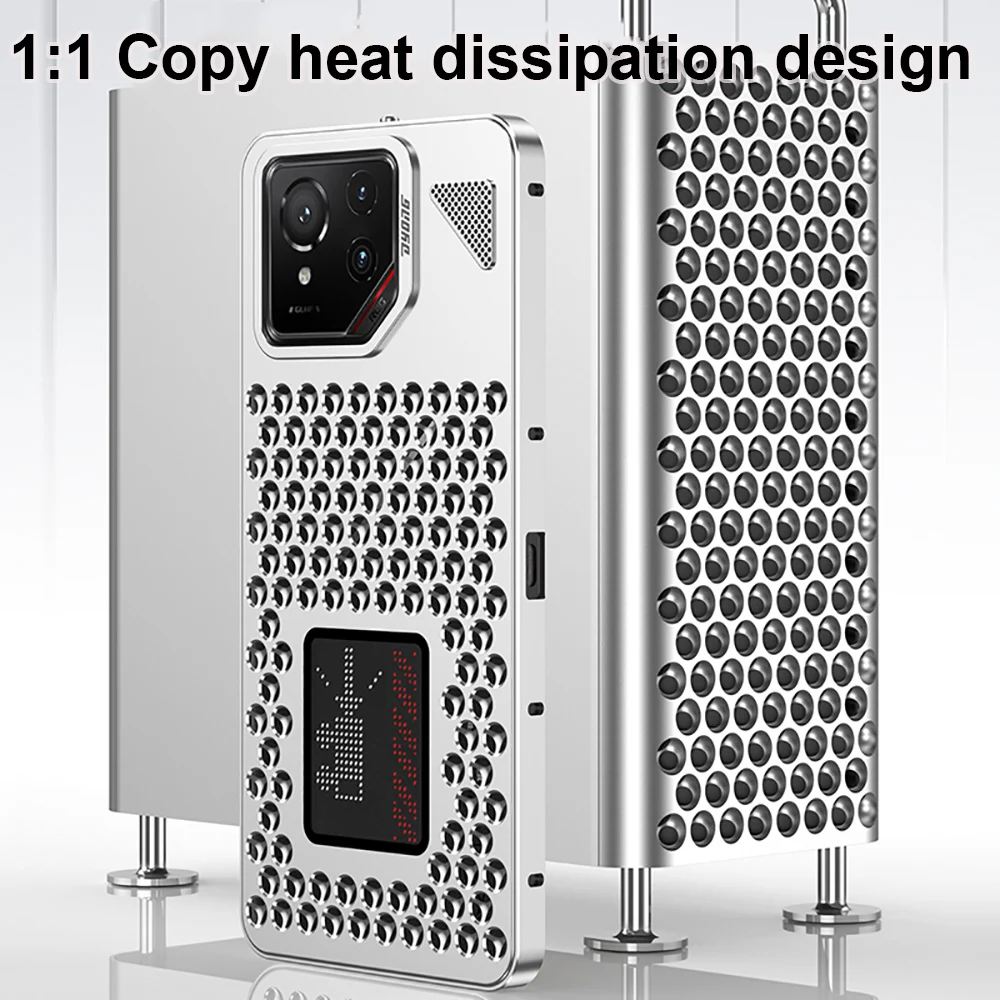 

Luxury Cooling Heat Dissipation Case For Asus ROG Phone 8 9 Pro Case Shockproof Magnetic Metal Bumper ROG Phone 9 Pro ROG8 Cover