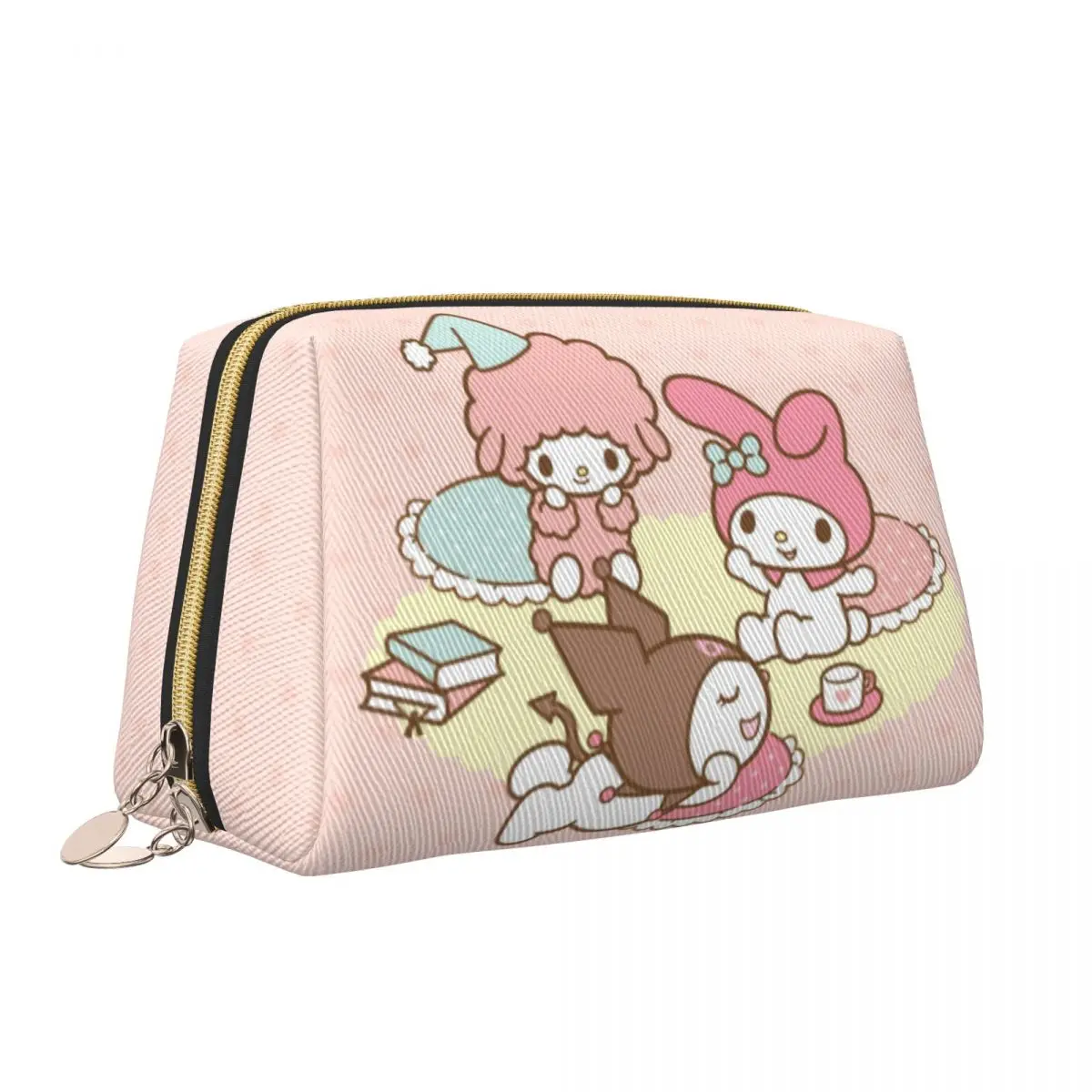 

Стильные косметички для девочек Sanrio Kuromi My Melody, косметички, аксессуары для макияжа «Мой сладкий пианино», вместительный чехол на молнии для туалетных принадлежностей