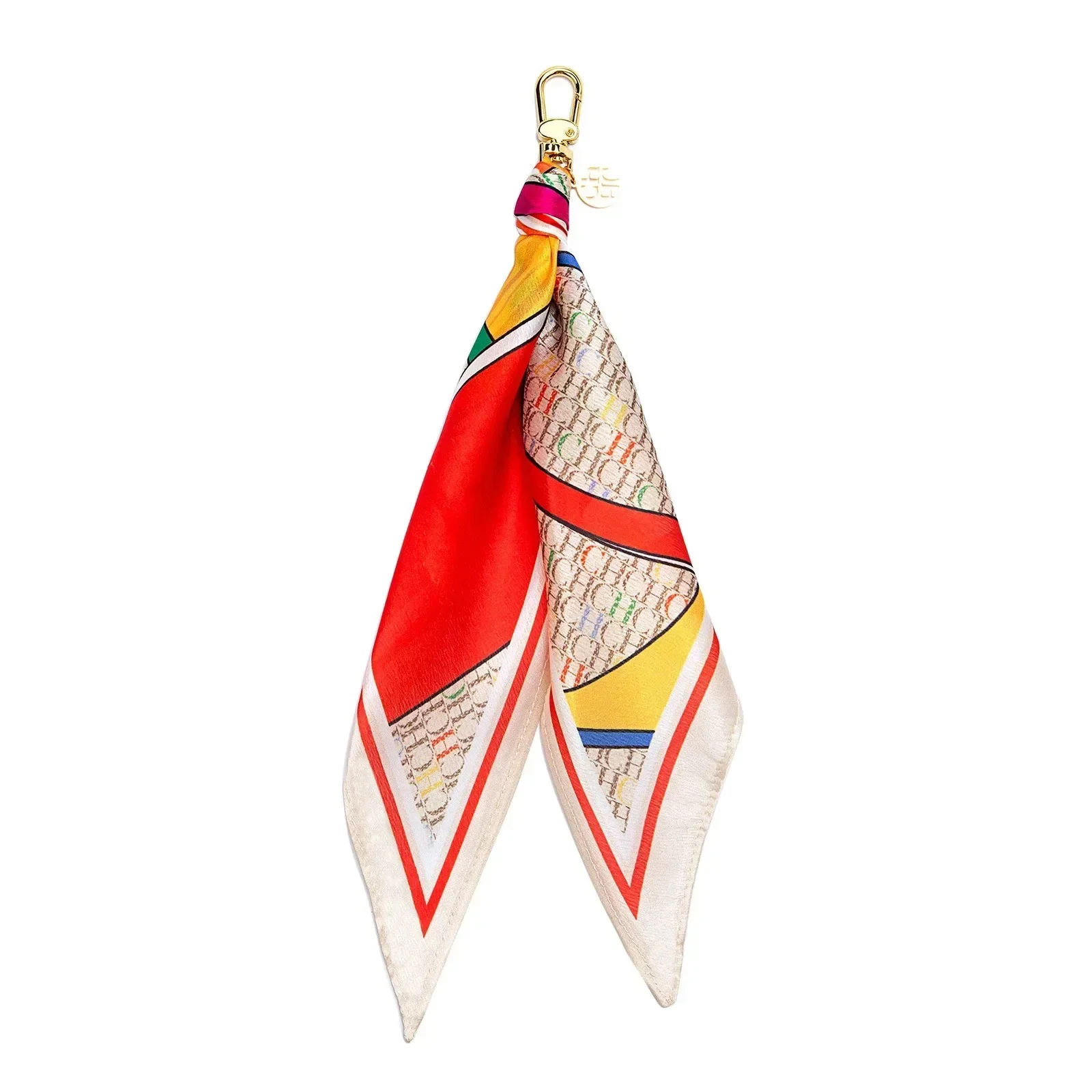 

CH Brand Printed Silk Scarf Pendant Daily Decoration Street Fashion 2026 Women's Decorative Accessories