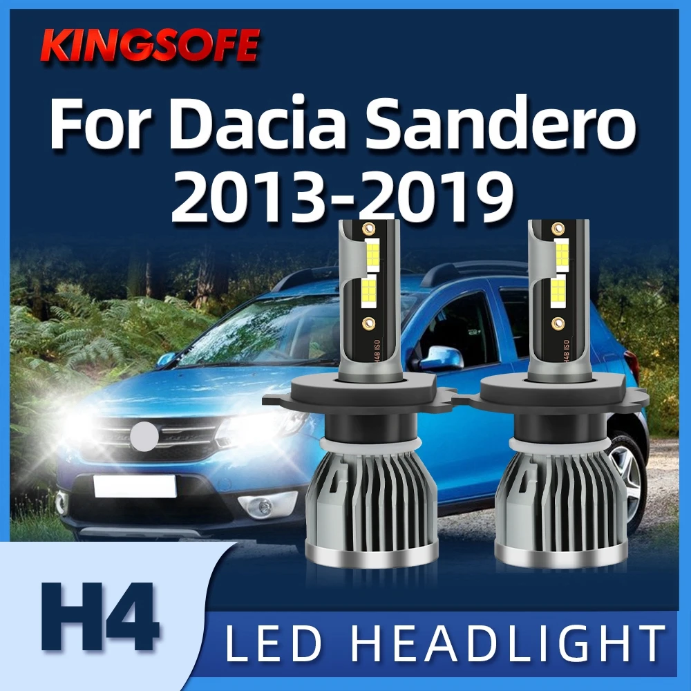 KIONGSOFE Car Headlights LED H4 Bulbs 110W High Power Auto Lamp For DACIA Sandero 2013 2014 2015 2016 2017 2018 2019